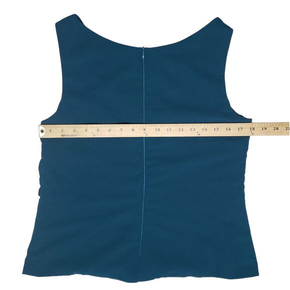 Elegant Blue-Green 2-Piece Women's Top Set – Size 14, Sheer Cardigan & Tank - Picture 7 of 13